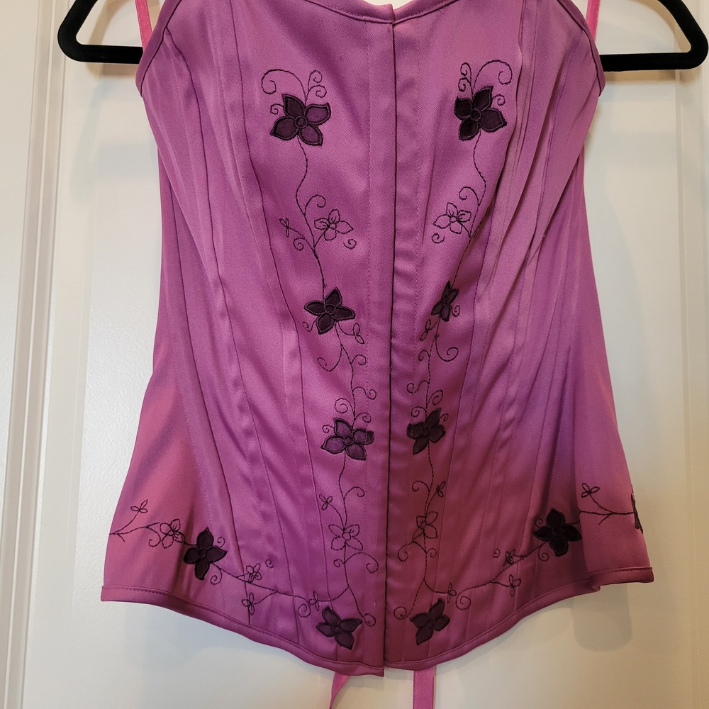 Bustier Charlotte Russe Purple Embellished Sleeveless Corset